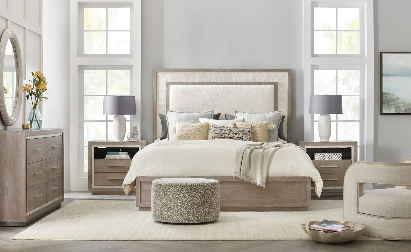 Serenity - Rookery Upholstered Panel Bed