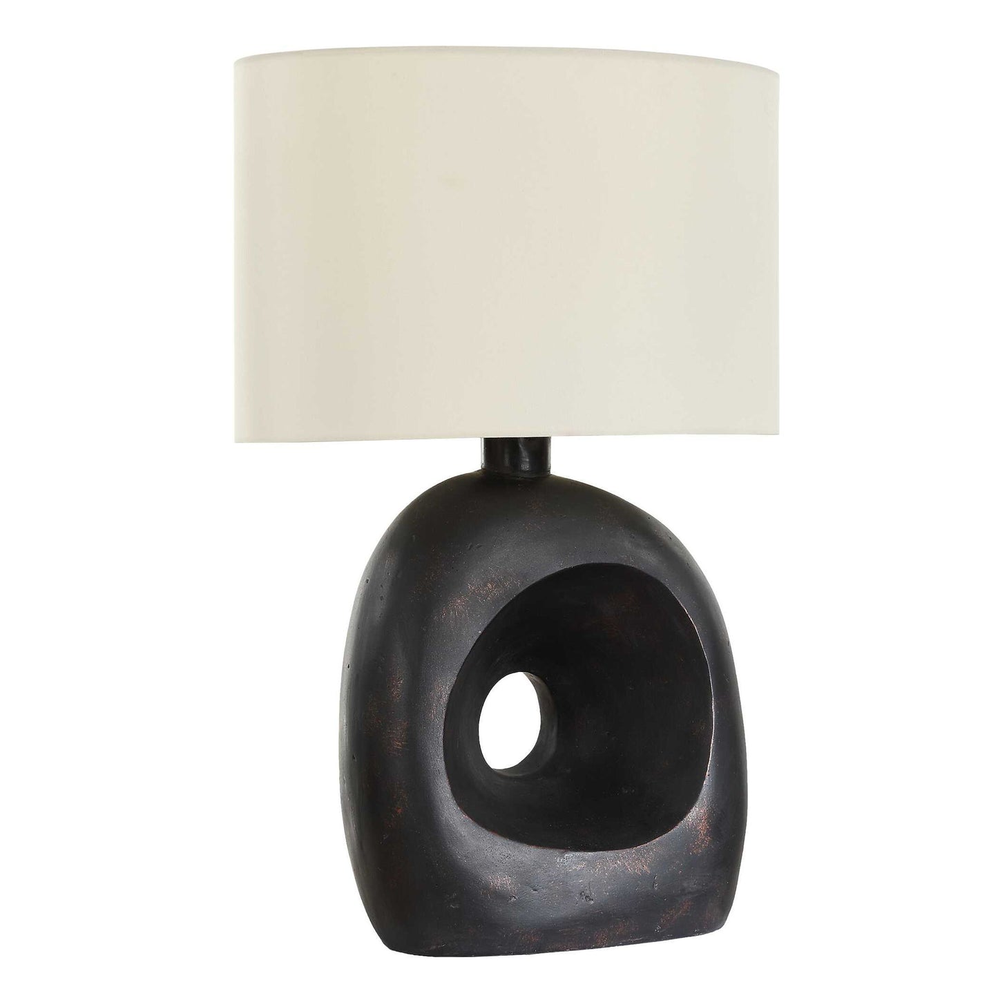 Peephole - Outdoor Bronze Table Lamp - Black