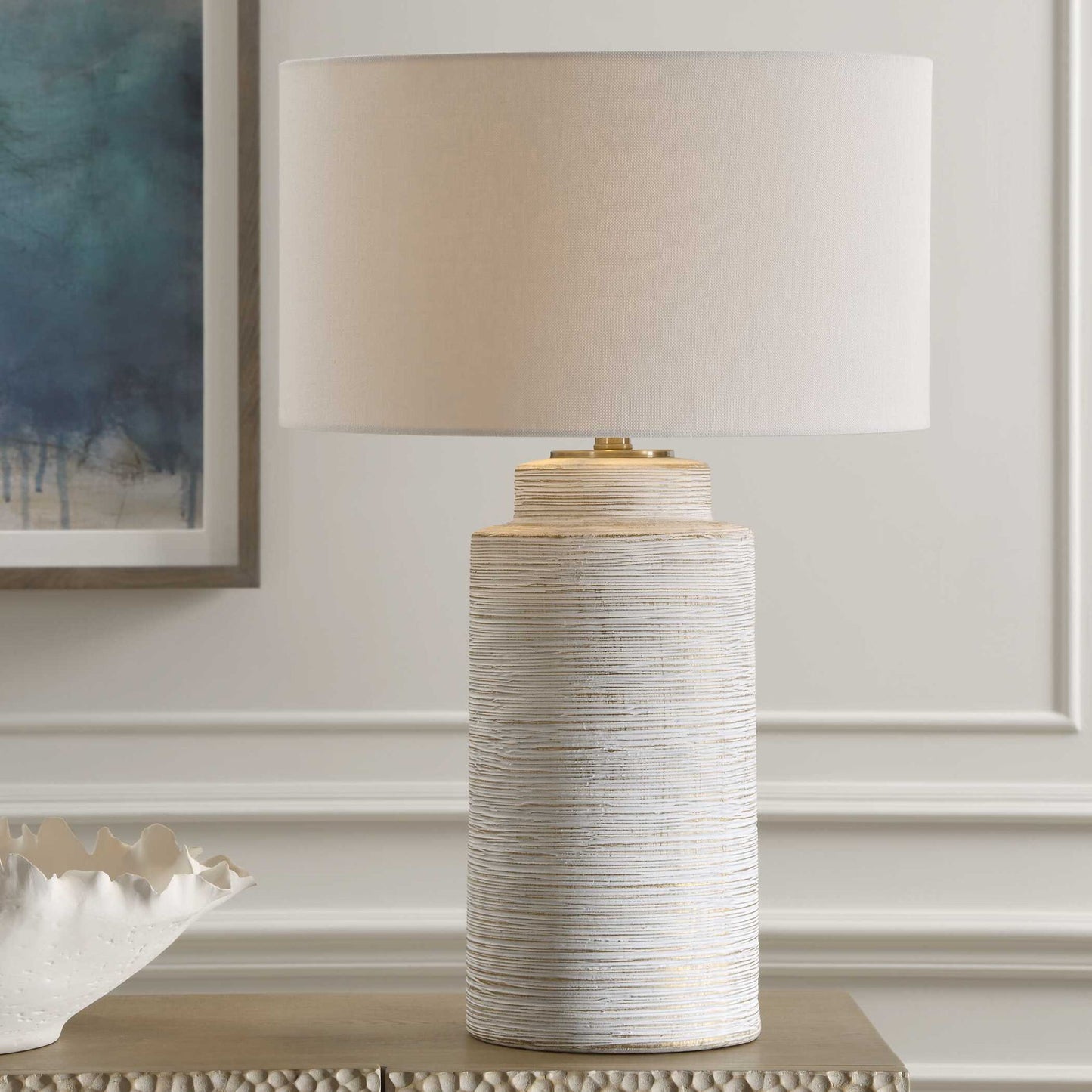 Crimp - Ribbed Table Lamp