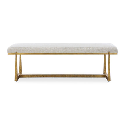 Midas - Bench - Antique Gold & White