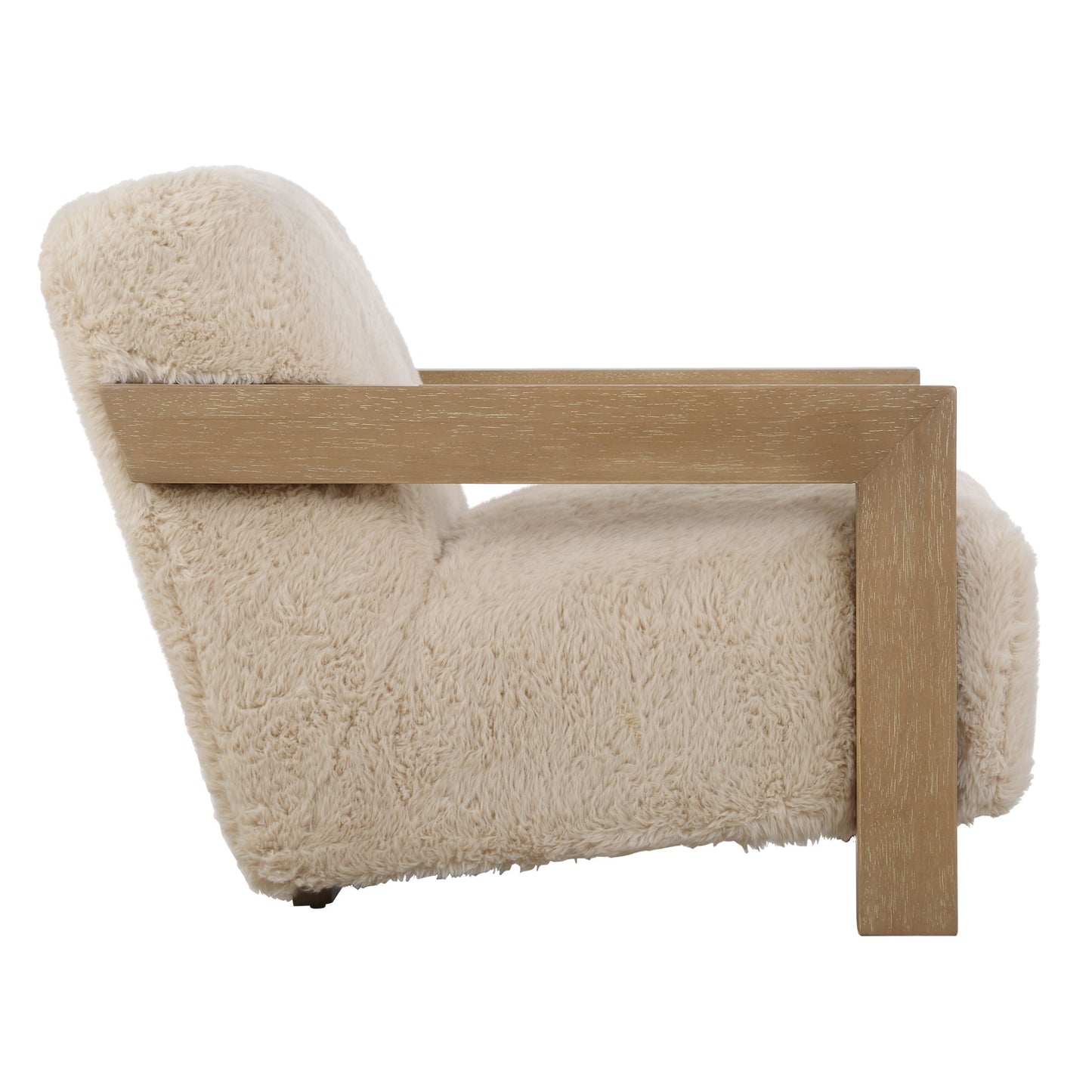 Jackson - Sheepskin Accent Chair - Light Brown