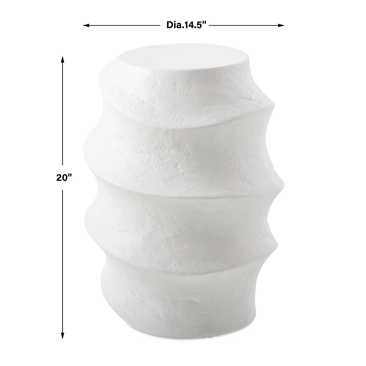 Winded - Outdoor Accent Table - White