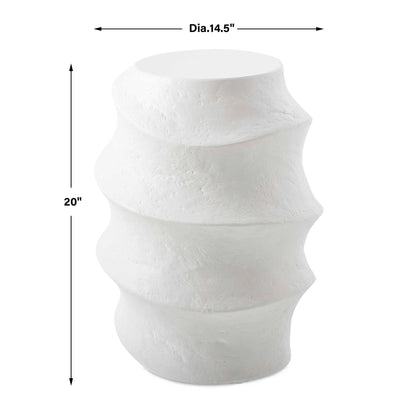 Winded - Outdoor Accent Table - White