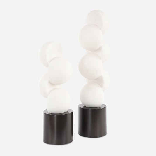 Symmetry - Sculptures (Set of 2) - White