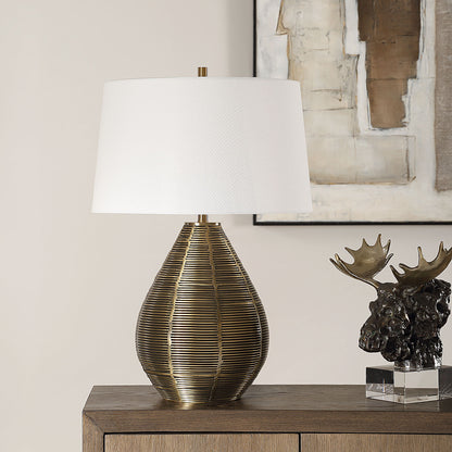 Knowles - Brass Table Lamp - Bronze