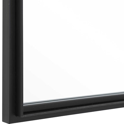 Rousseau - Iron Window Mirror - Black