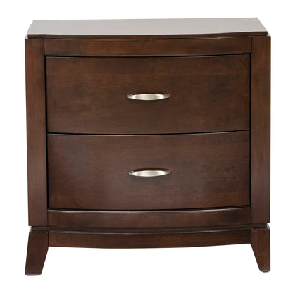 Avalon - Nightstand With Charging Station - Burnished Beige