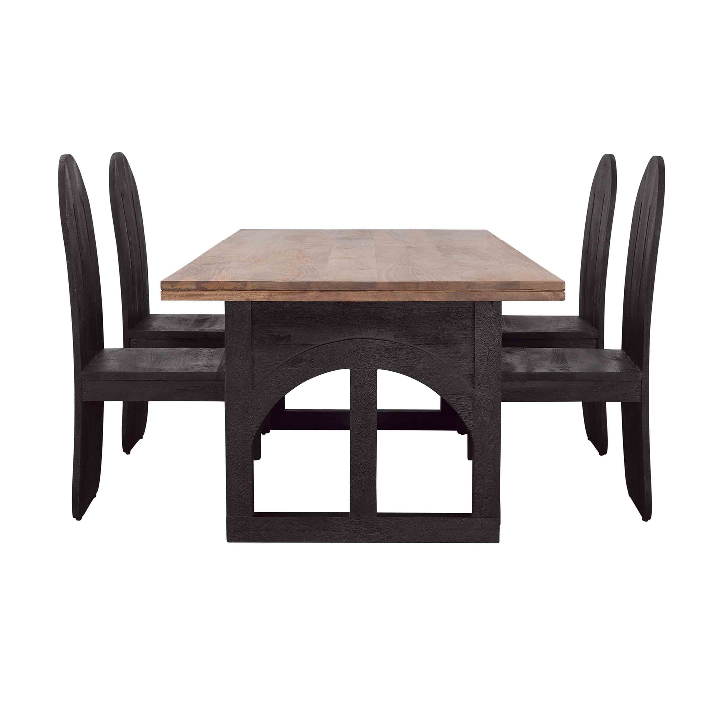 Gateway - Dining Table - Natural / Nightshade Black