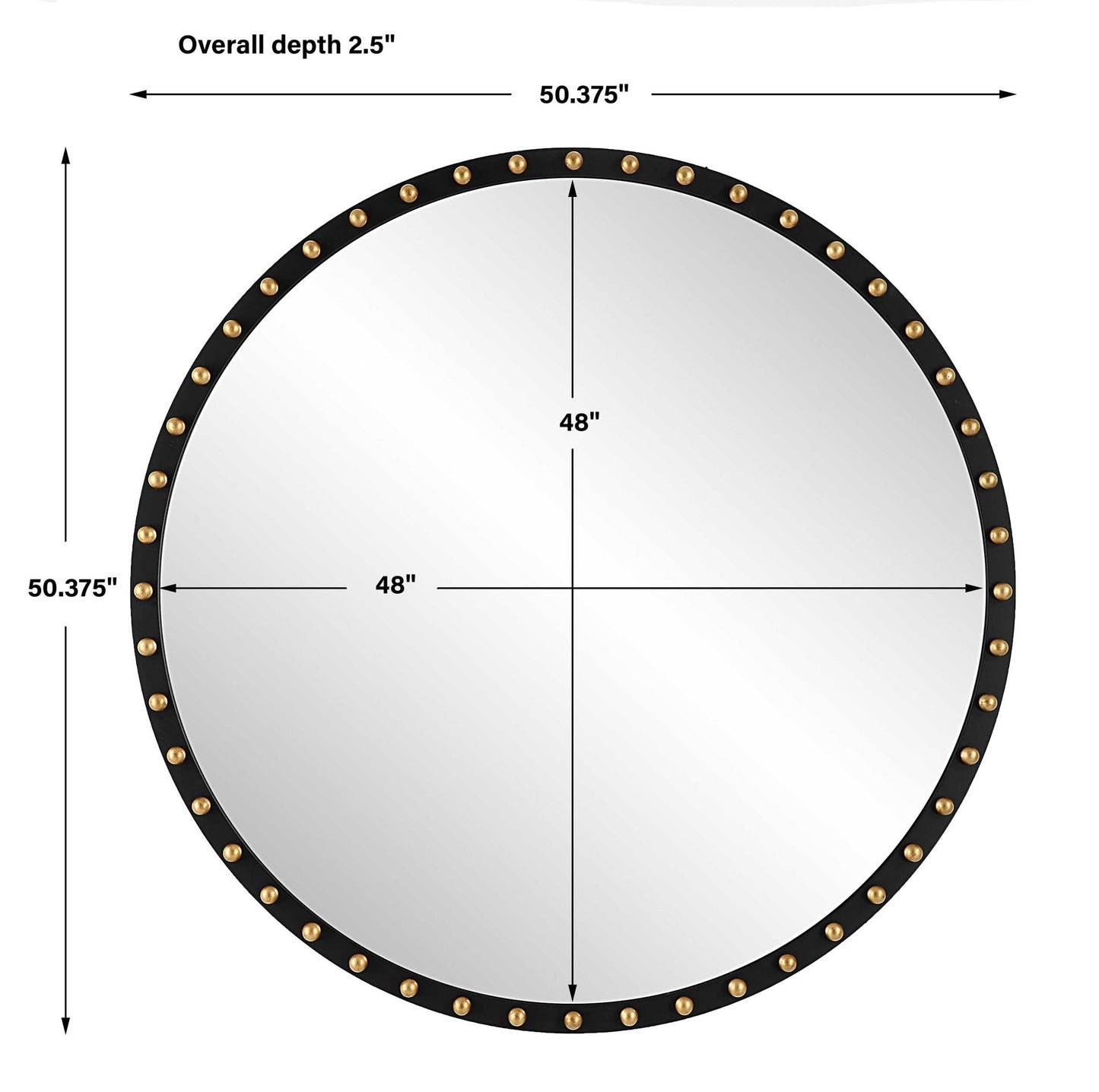 Sele - Oversized Round Mirror