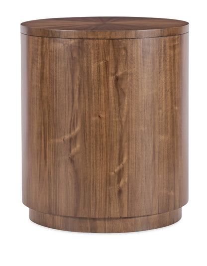 Eleana - Round Nightstand - Medium Wood