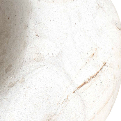 Stone Flow - Outdoor Sculptures (Set of 2) - Brown / White