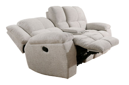 Buster - Manual Reclining Console Loveseat - Opal Taupe
