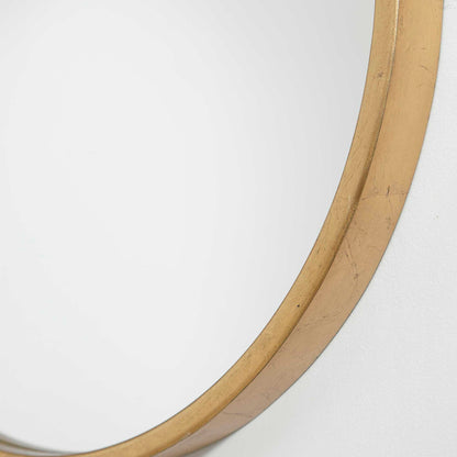 Varina - Minimalist Oval Mirror - Gold