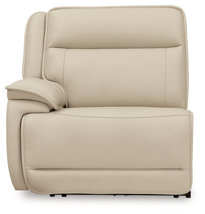 Double Deal - 4-Piece Power Reclining Sectional - Almond