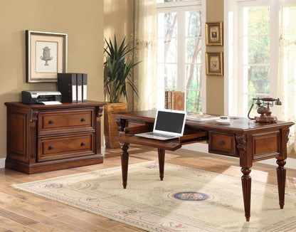 Huntington - 2 Drawer Lateral File - Antique Vintage Pecan