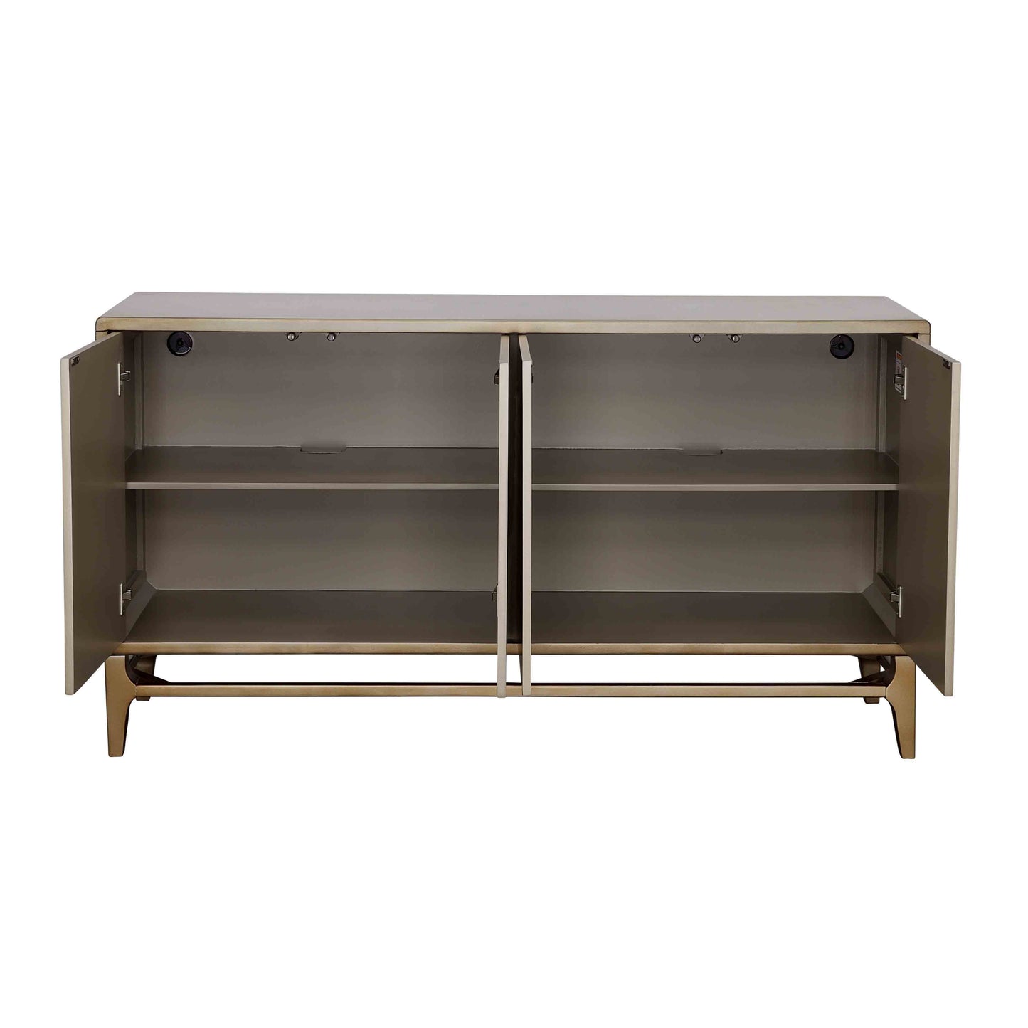 Dreamscape - Four Door Credenza - Gold / Silverleaf