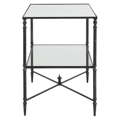 Henzler - Mirrored Steel Lamp Table