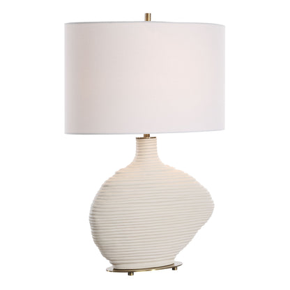 Duostacked - Ceramic Table Lamp - White