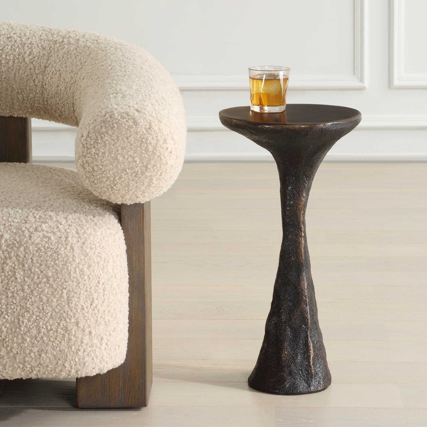 Milan - Outdoor Drink Table - Dark Bronze