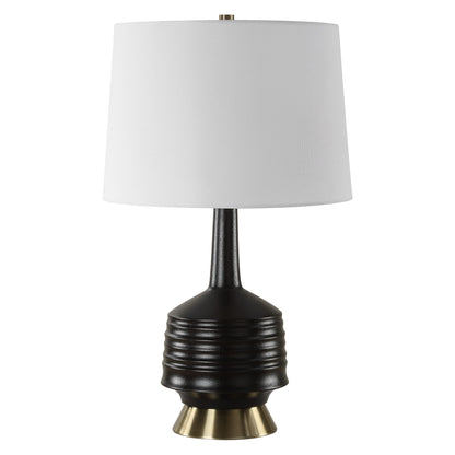 Foster - Black Glaze Table Lamp