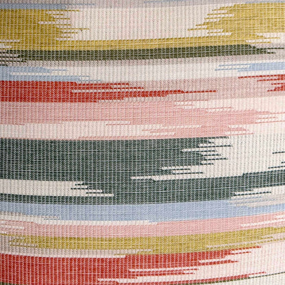 Transformation - Garden Outdoor Pillow - Green / Pink / White / Yellow