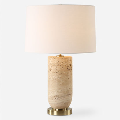 Aubrey - Travertine Table Lamp