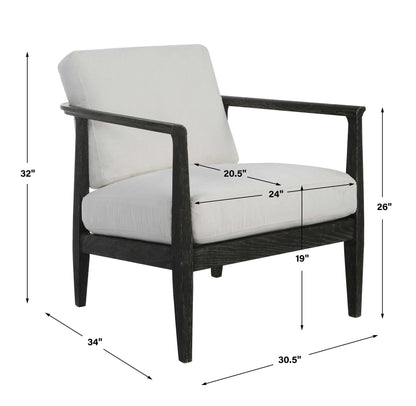 Brunei - Accent Chair - White