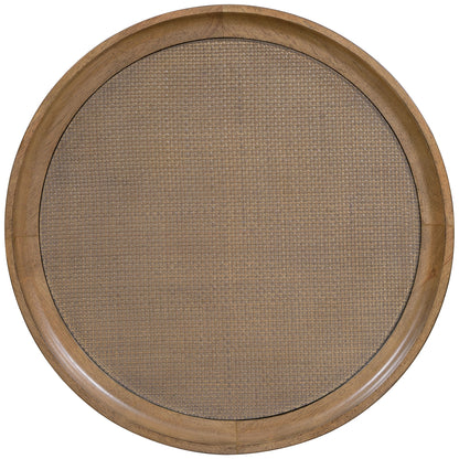 Sonnet - Round Side Table - Dark Gray / Light Brown