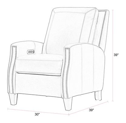 Hunter - Power Cordless High Leg Recliner