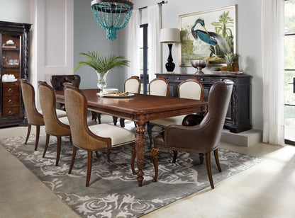 Charleston - Upholstered Side Chair (Set of 2) - Dark Brown