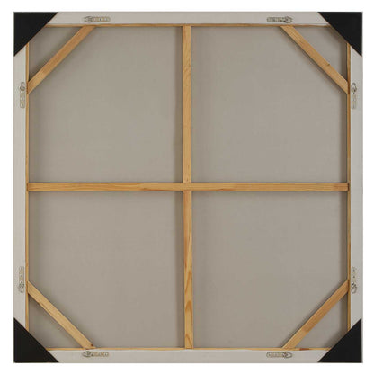 Up In Smoke - Framed Modern Art - Black / Brown / White / Woodtone