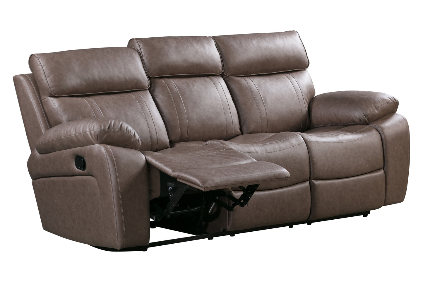Theon - Manual Sofa With Drop Down Table - Stokes Toffee