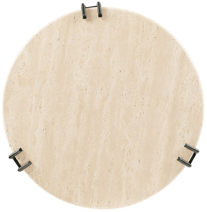Driftwood - Metal Spot Table - Beige / Gray