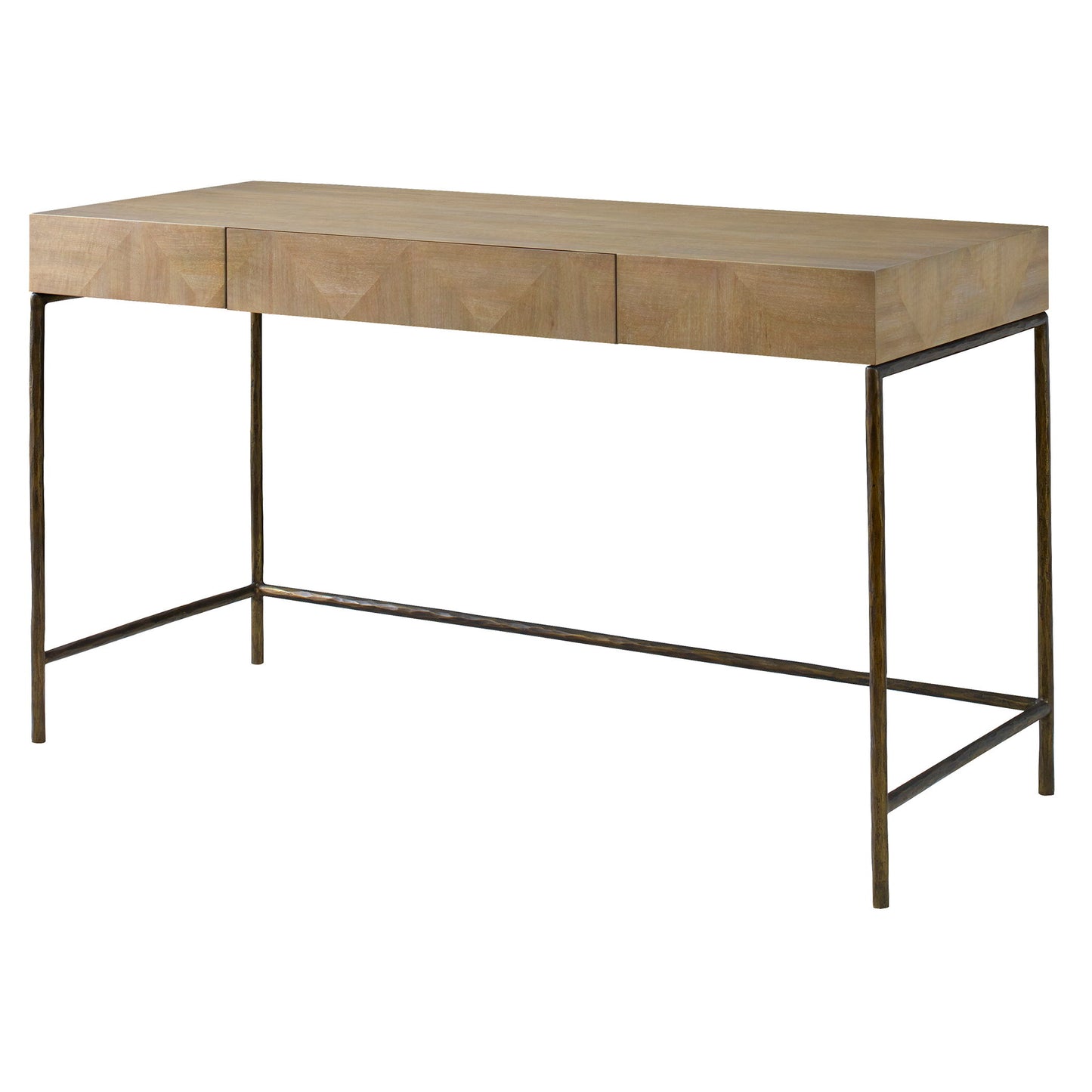 Aristotle - Natural Wood Modern Desk