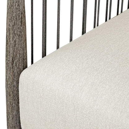 Borneo - Outdoor Lounge Chair - White / Dark Gray