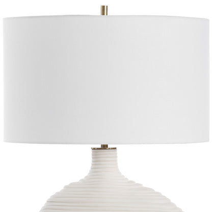 Duostacked - Ceramic Table Lamp - White