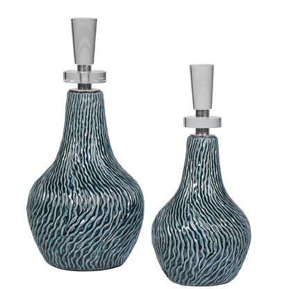 Almera - Bottles (Set of 2) - Dark Teal