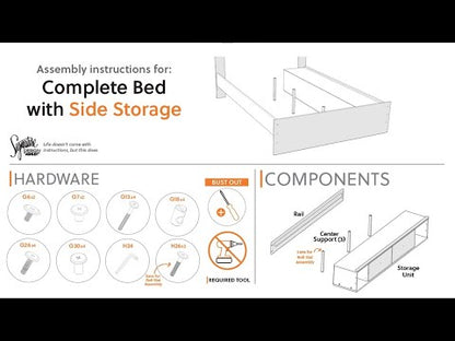 Wistenpine - Upholstered Panel Bed With Storage