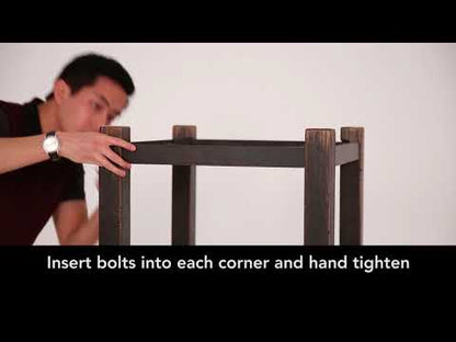 Tyler Creek - Rectangular End Table - Grayish Brown / Black